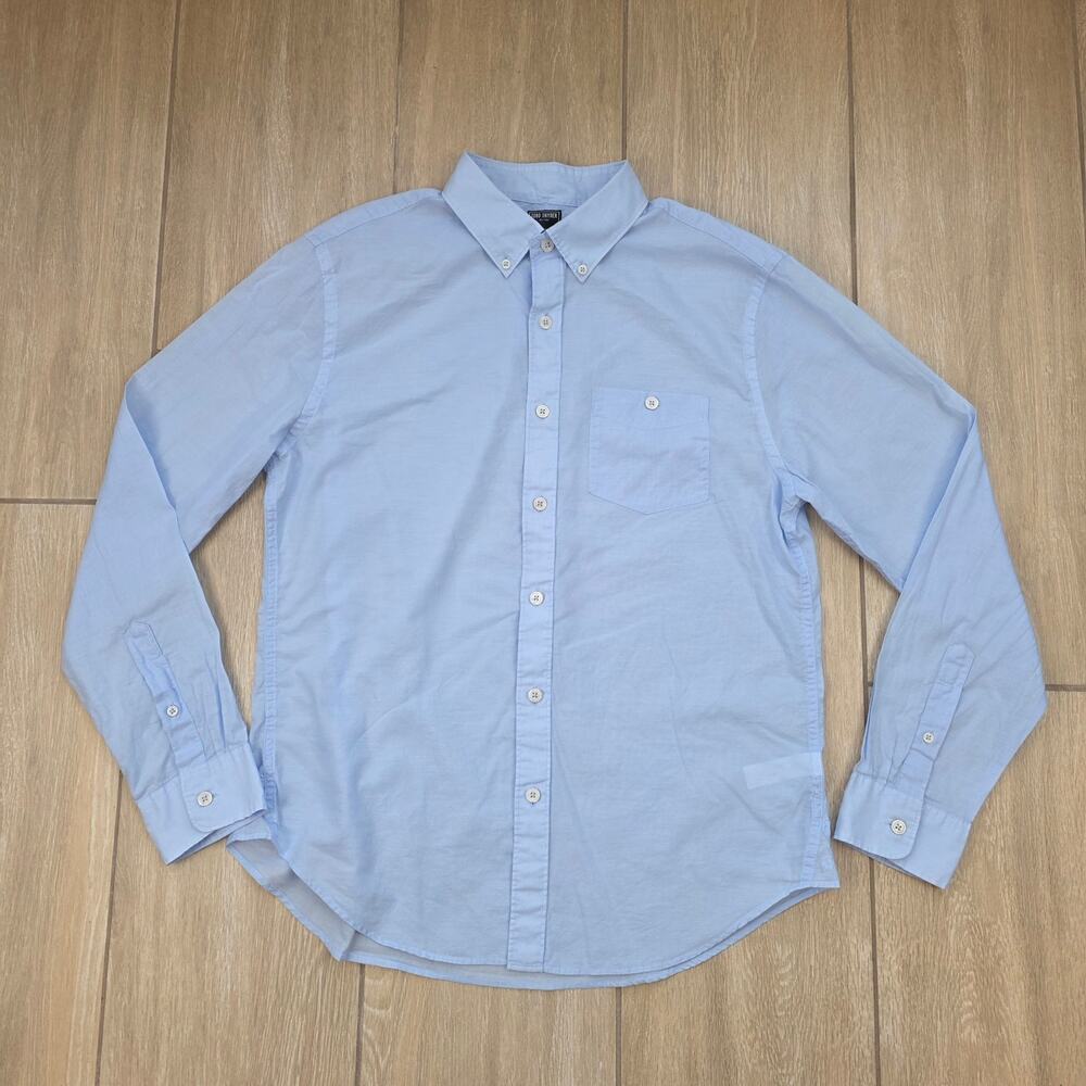 Todd Snyder Shirt Mens L Light Blue 100% Cotton Button Down Long Sleeve